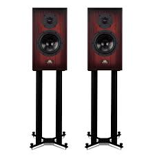 Castle Earl mogano diffusori 2 vie bass reflex con stand dedicati inclusi