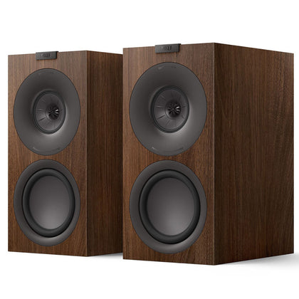 Kef Q Concerto Meta walnut diffusori da scaffale 3 vie