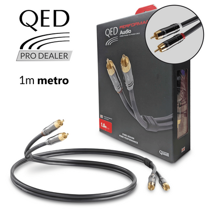 QED PERFORMANCE AUDIO GRAPHITE CAVO RCA/RCA CONF. A 8 CONDUTTORI 1 MT