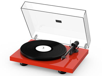 Pro-ject debut carbon evo rosso laccato giradischi con testina ortofon 2m red NUOVO